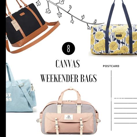 8 Stylish And Travel-Friendly Canvas Weekender Bags | Passport to Eden