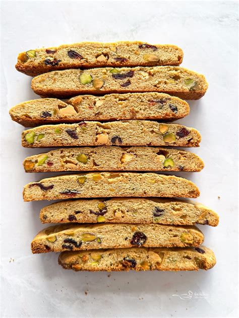 Holiday Biscotti (Cranberries, Pistachios & White Chocolate)
