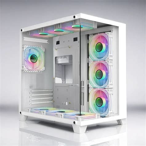 صندوق الكمبيوتر المكتبي مع عشرة مراوح RGB من ريوكس