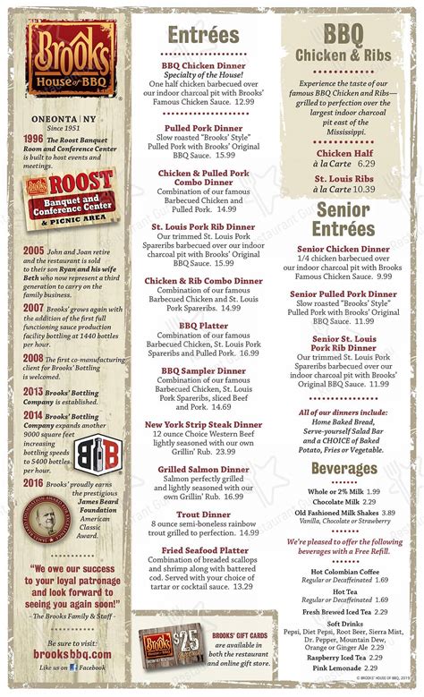 Brooks Chicken Oneonta Ny Menu at Dorla Walker blog