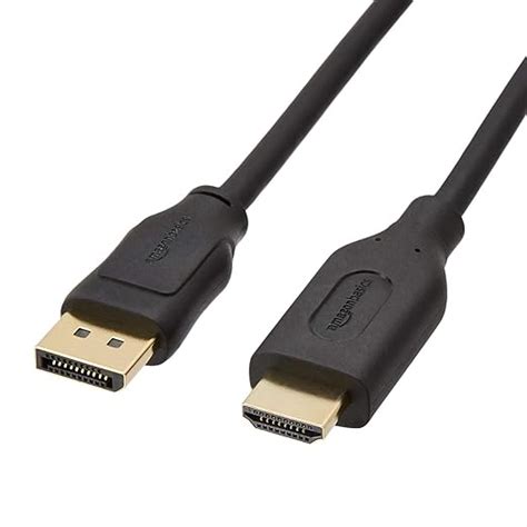 Buy AmazonBasics 6-Feet DisplayPort (not USB port) to HDMI Cable Online ...