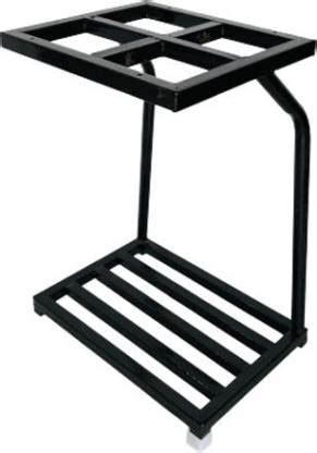 SOMRAJ Single Inverter-Battery Stand Without Wheels (Black) Trolley for ...