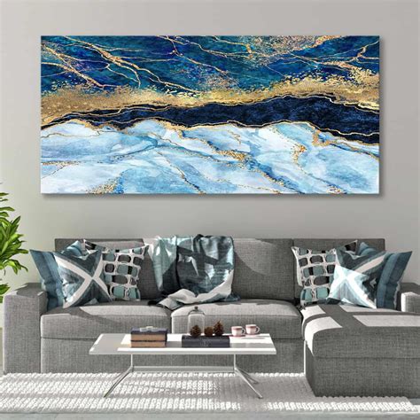 Light Blue And Gold Wall Art at Lisa Teixeira blog