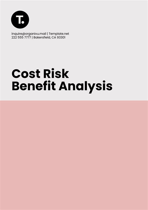 Free Cost Risk Benefit Analysis Template to Edit Online