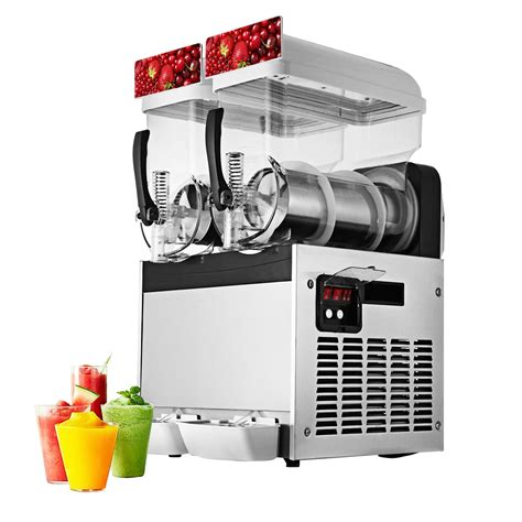 GorillaRock Commercial Slushy Maker | 2-tank Slush Machine | 15L x 2 ...