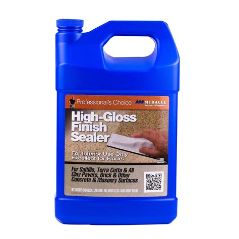 Miracle Sealants Water-Base Enhancer High Gloss Finish Sealer - Gallon ...