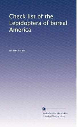 Check list of the Lepidoptera of boreal America: Volume 1 : Amazon.in ...