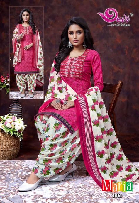 Devi Maria Indo Cotton Patiyala Ready Made Dress Collection