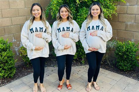 Triplets pregnant at the same time: 'We shared everything'