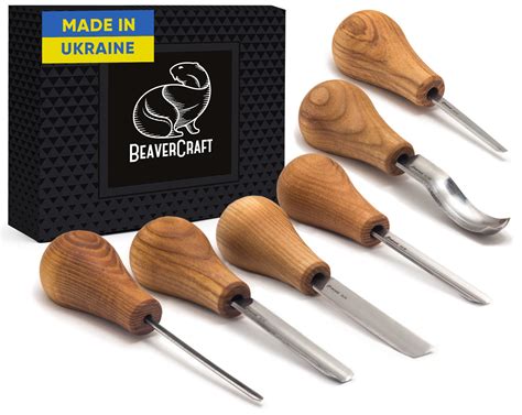 Beavercraft Wood Carving Gouges Kit Sc05 Wood Carving Chisels Set ...