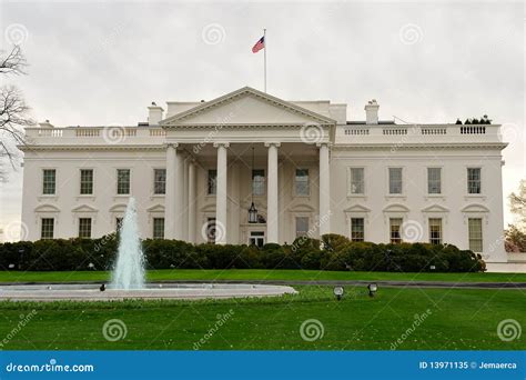 Front View of White House, Washington, DC Stock Image - Image of ...