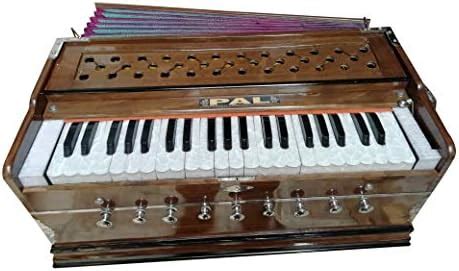 PAL MUSIC HOUSE® Harmonium 3 1/2Octave Double Bellow 42 Keys 9 Stopper ...