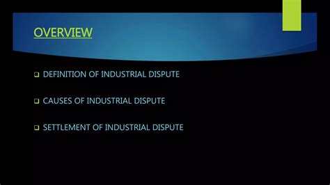 Industrial disputes | PPTX