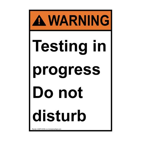 Image result for Testing Sign