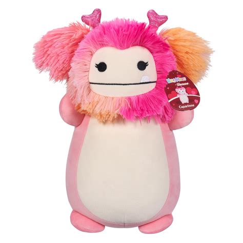 Squishmallows HugMees Original 14-Inch Caparinne Pink Bigfoot with ...