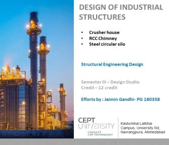 Design Of Industrial Structures | CEPT - Portfolio