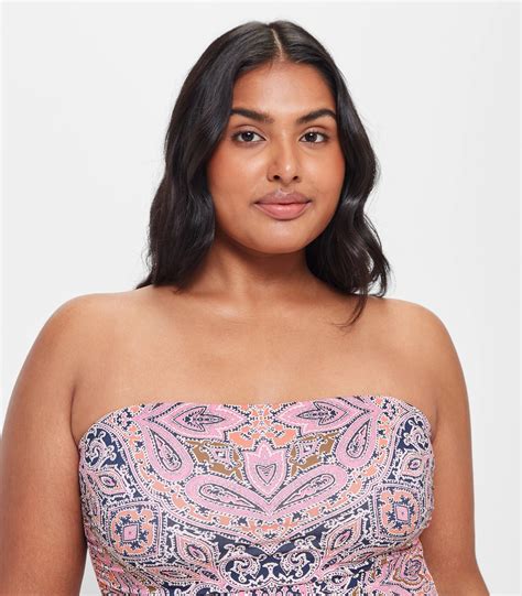 Strapless Tie Side Ruched One Piece Bathers - Shape Your Body | Target ...