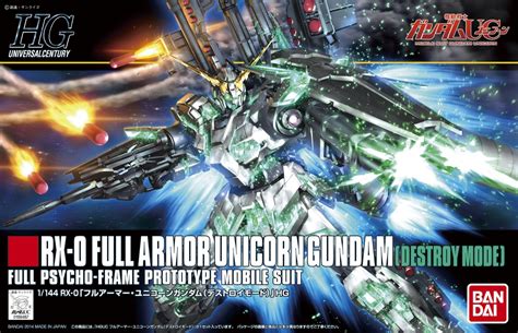 Bandai Hobby HGUC #178 Full Armor Unicorn Gundam Model Kit (1/144 Scale ...