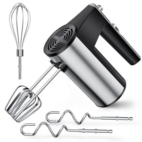 TINANA 5 Speed Hand Mixer Electric Handheld with 1 Whisk, 2 Beaters, 2 ...