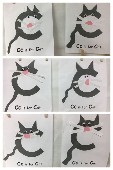 Pin by Beccie Hall on Letter C | Letter c crafts, Cat crafts preschool ...