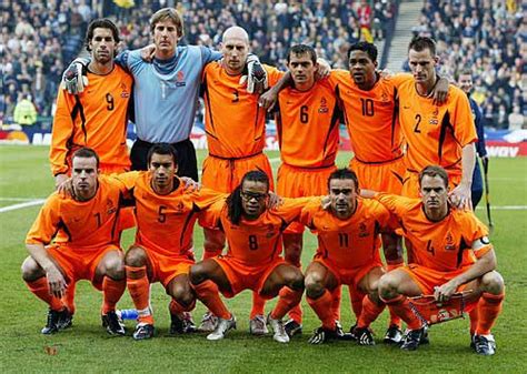 2004欧锦赛精彩图集:荷兰队全家福-搜狐体育