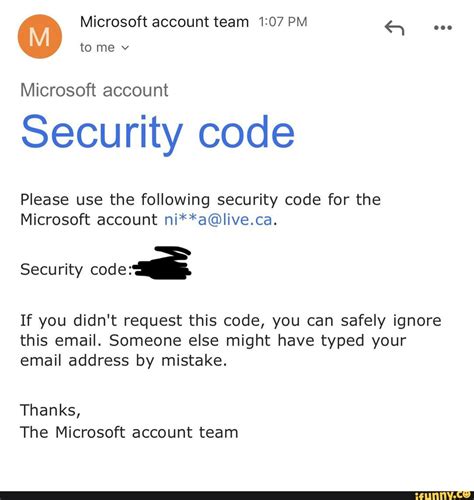 Image result for Microsoft Account Security Code
