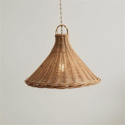 Bamboo Hanging lamp for Living Room | Rattan Pendant light | Cane ceil ...