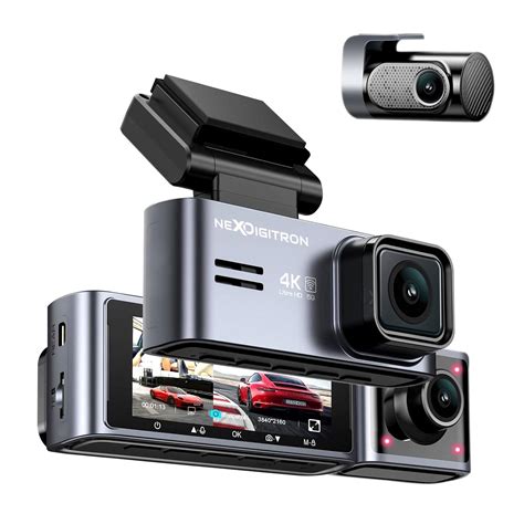 NEXDIGITRON Prime Plus 3-Channel Dash Camera with in-Built GPS Logger ...