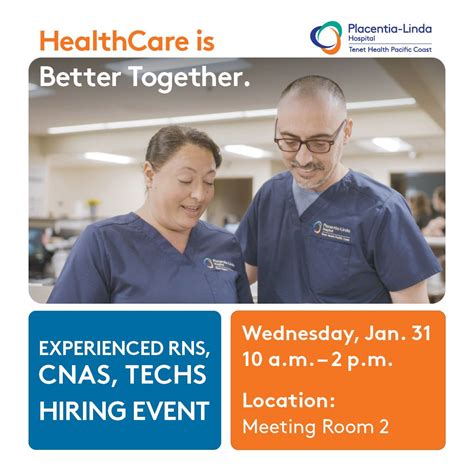 Placentia-Linda Hospital on LinkedIn: Explore new career opportunities! Join us and meet our ...