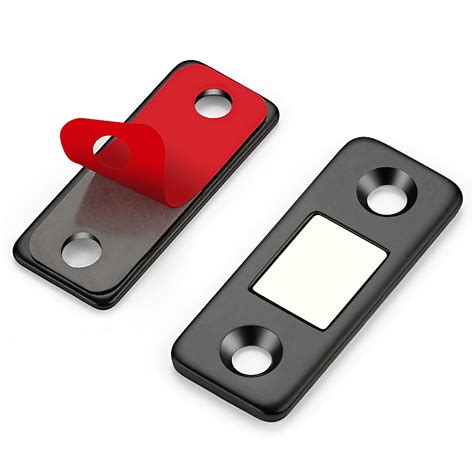 4 Pack Ultra Thin Cabinet Door Magnets Stick on Cabinet Magnetic Catch ...