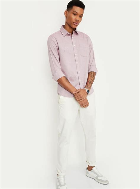 Buy Men Regular Fit Solid Shirt Online at just Rs. 999.0 ...