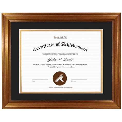 Buy Golden State Art, 11x14 Dark Gold Document Frame for 8.5x11 Diploma ...