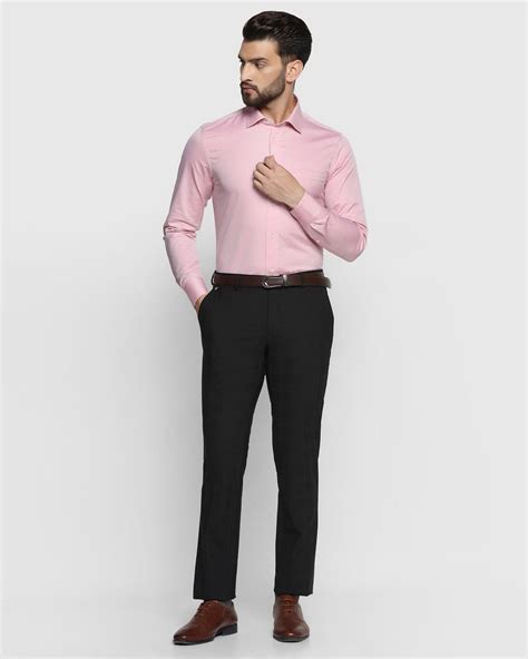 Luxe Formal Pink Textured Shirt - Bolten