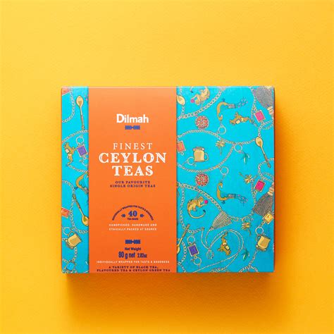 Dilmah Finest Ceylon Teas Variety Gift Pack-4x10 Individually Wrapped ...