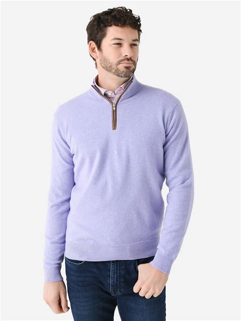 Peter Millar Crown Crafted Men's Artisan Crafted Cashmere Flex Quarter ...