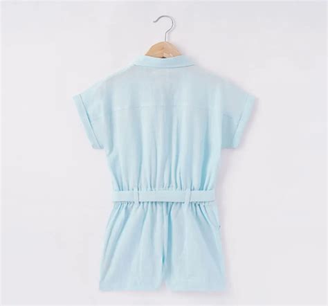 Ed-a-Mamma Sustainable Girls Embroidered Jumpsuit