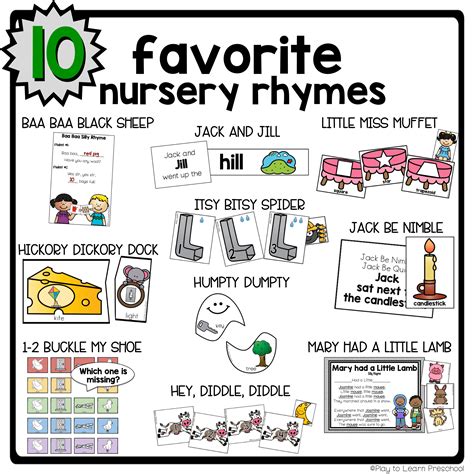 Nursery Rhymes Kindergarten Lesson Plans at Mary Dement blog