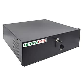 UltraPoE DVR Lock-Box，Heavy Duty 16 Gauge with AC Fan 18 x 18 x 5 in ...
