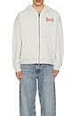 Ksubi Fuego Ekcess Zip Through Hoodie in White | REVOLVE