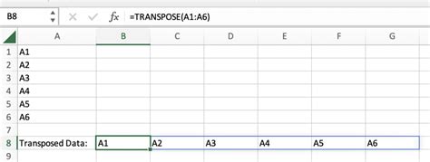 Image result for Excel Using Transpose