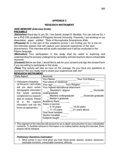 Image result for Interview Protocol Example