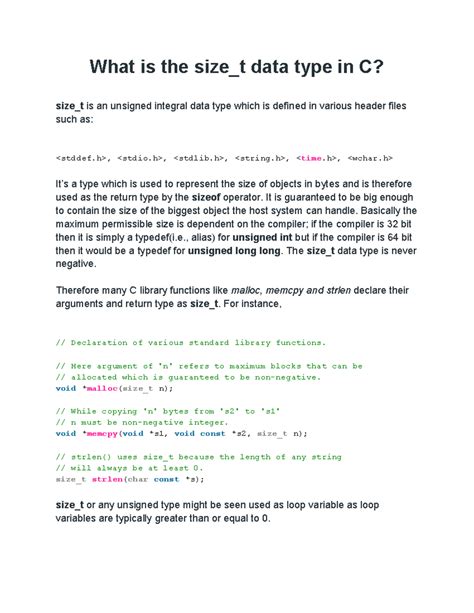 What is the size t data type in C - What is the size_t data type in C ...