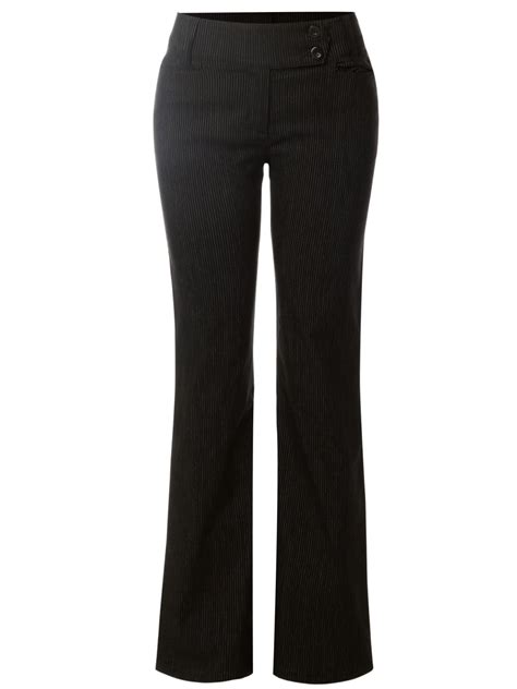 Made by Olivia Women's Pinstriped Bootcut Dress Pants Trousers ...
