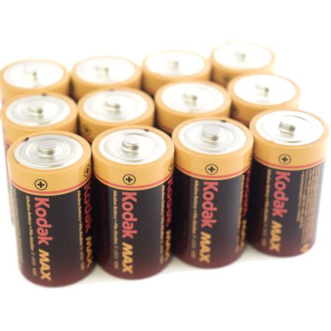 Kodak Max Alkaline D Battery (12-Pack) 30126954-12 B&H Photo