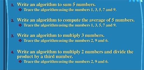 Image result for How to Write an Algorithm Using Numbers