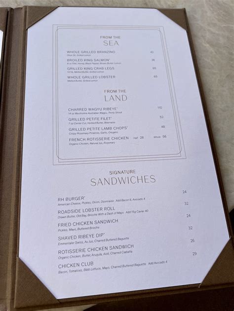 Restoration Hardware Restaurant in Newport Beach Review & Menu | RH ...