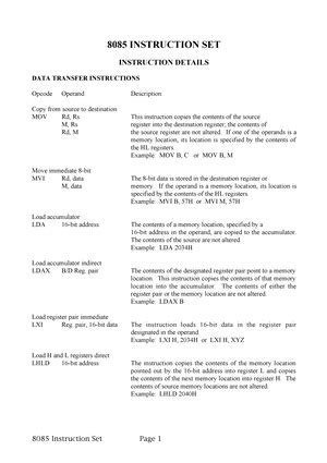 8085 - microprocessor - Microprocessor: 8085 Multiple Choice Questions ...