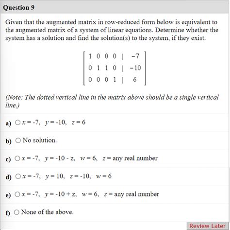Image result for Augmented Matrix Form