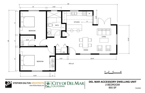 Two Bedroom ADU Plan | Floor Plans