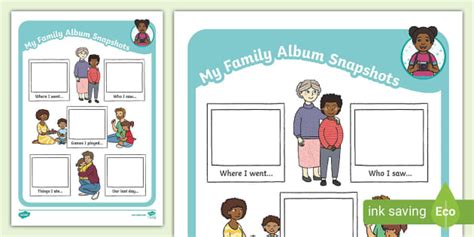 My family album snaphots | Twinkl